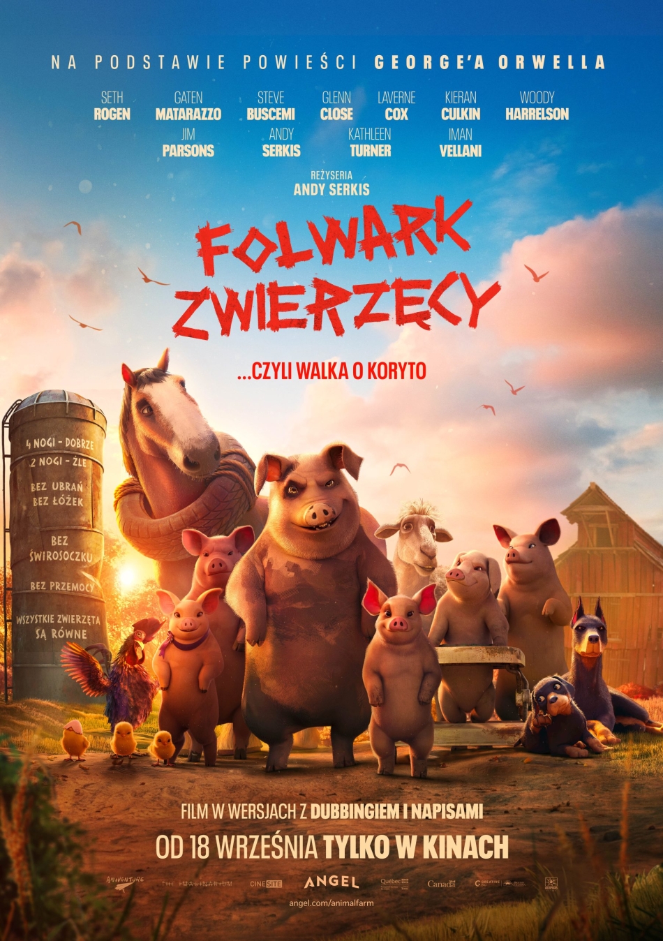 "Folwark zwierzęcy" 25-29.09.2026, godz. 16.00 (DUBBING,2D)