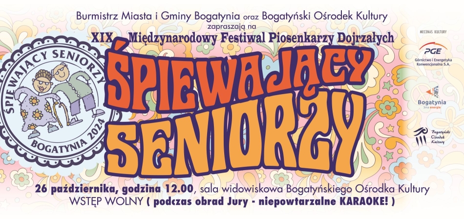 XIX "Śpiewający Seniorzy" - 26.10.2024