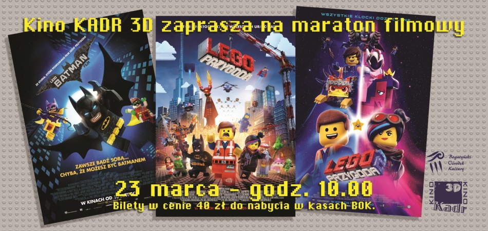 Mini Maraton "LEGO" - Kino dla Dzieci (23.03.2025)