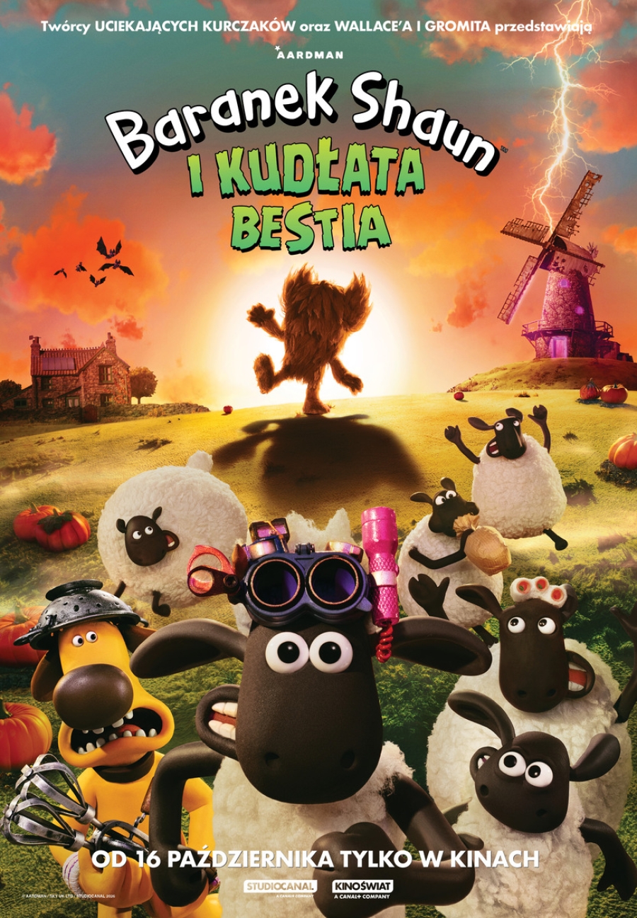 "Baranek Shaun i Kudłata Bestia" 23 i 25-27.10.2026, godz. 16.00 (DUBBING,2D)