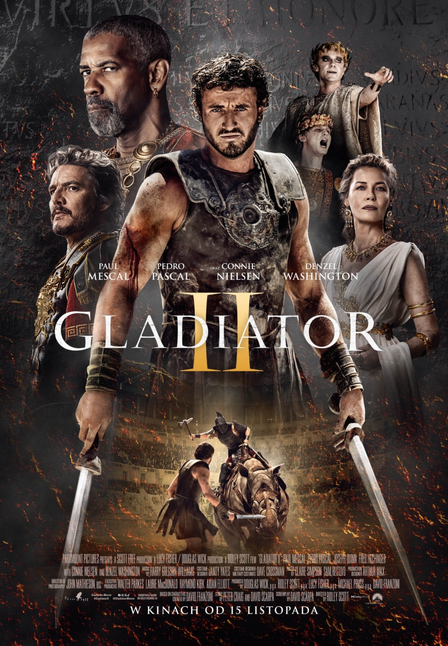 &quot;Gladiator II&quot; 13-17.12.2024, godz. 19.30 (NAPISY,2D)