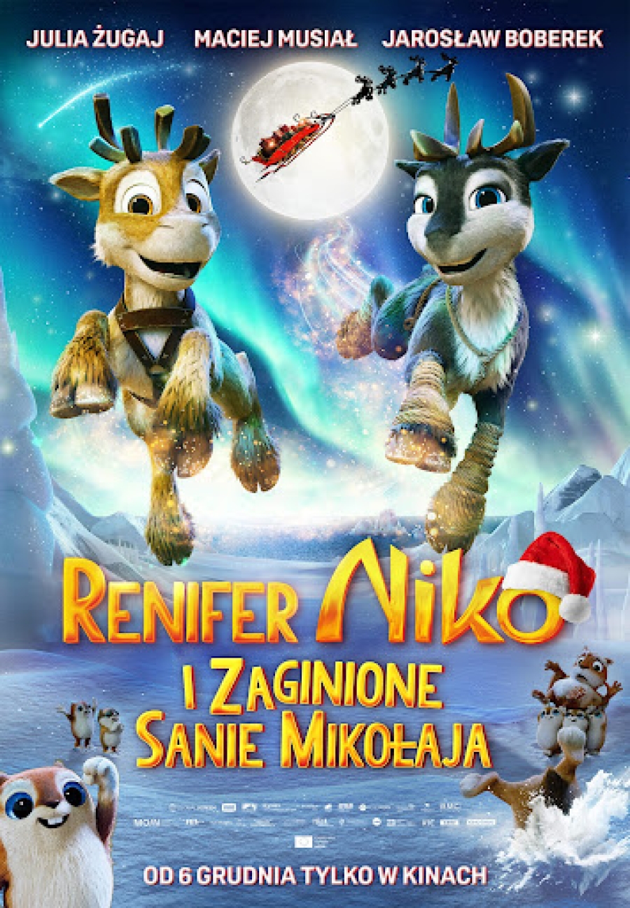 &quot;Renifer Niko i Zaginione sanie Mikołaja&quot; 13-17.12.2024, godz. 16.00 (DUBBING,2D)