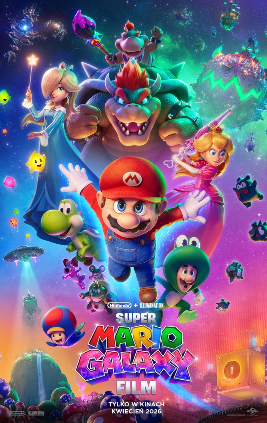"Super Mario Galaxy Film" 8-12.05.2026, godz. 16.00 (DUBBING,2D)